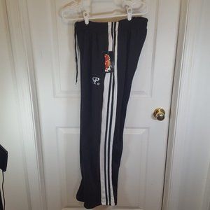 Track Pants Black w/white stripe Large and XL
